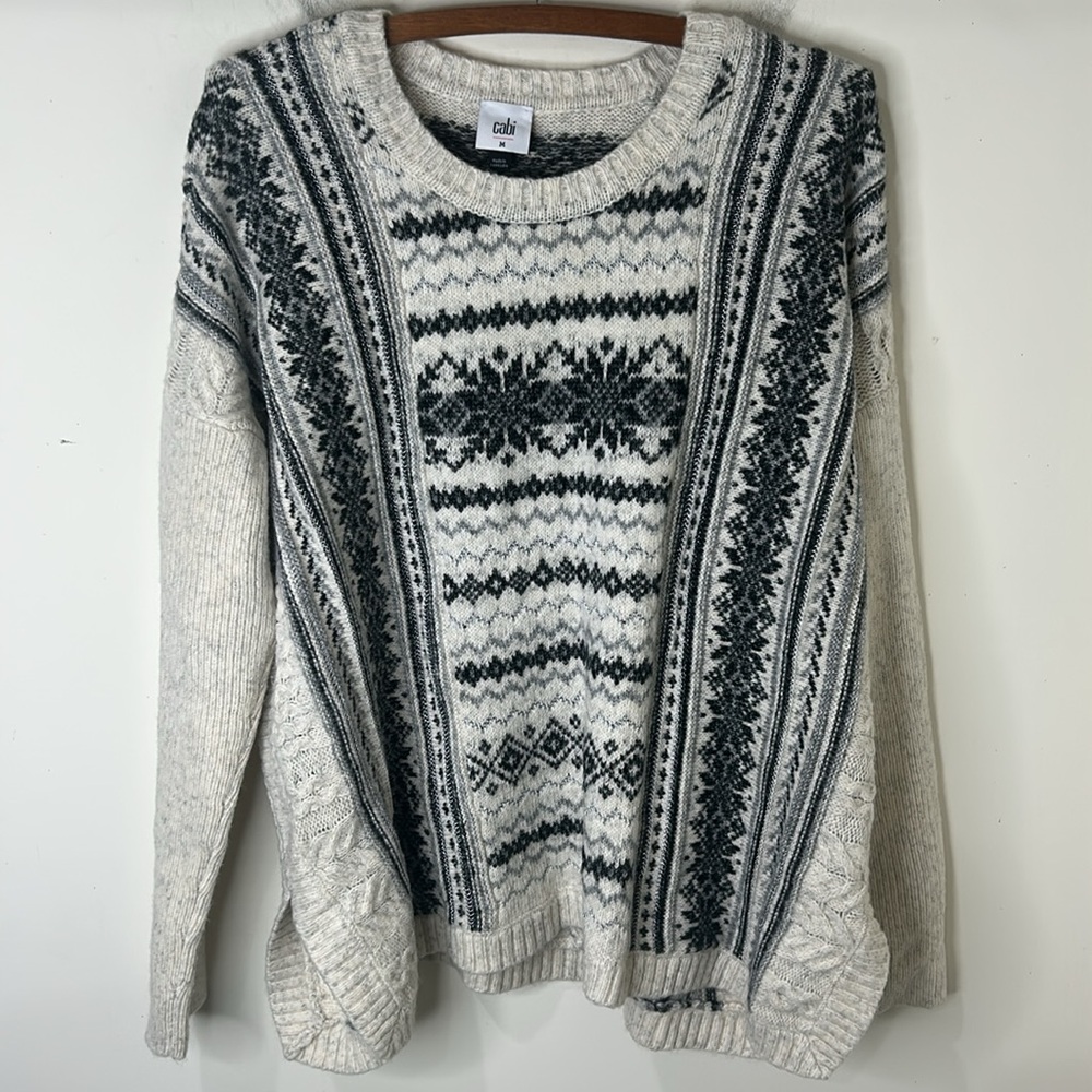 CABI Chalet Pullover Sweater 4410 Holiday Festive Size Medium - Picture 16 of 16